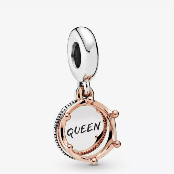 Pandora Queen and Regal Crown dangle charm. - Picture 1 of 8